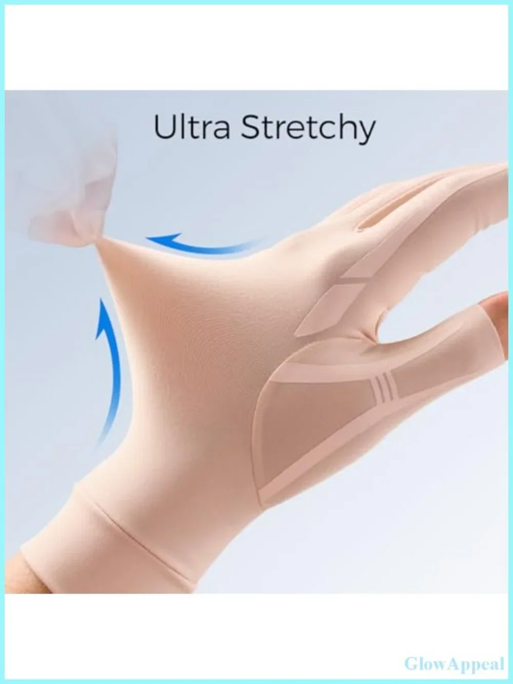 Compression Arthritis Gloves for Carpal Tunnel Relief - Fingerless - Nylon